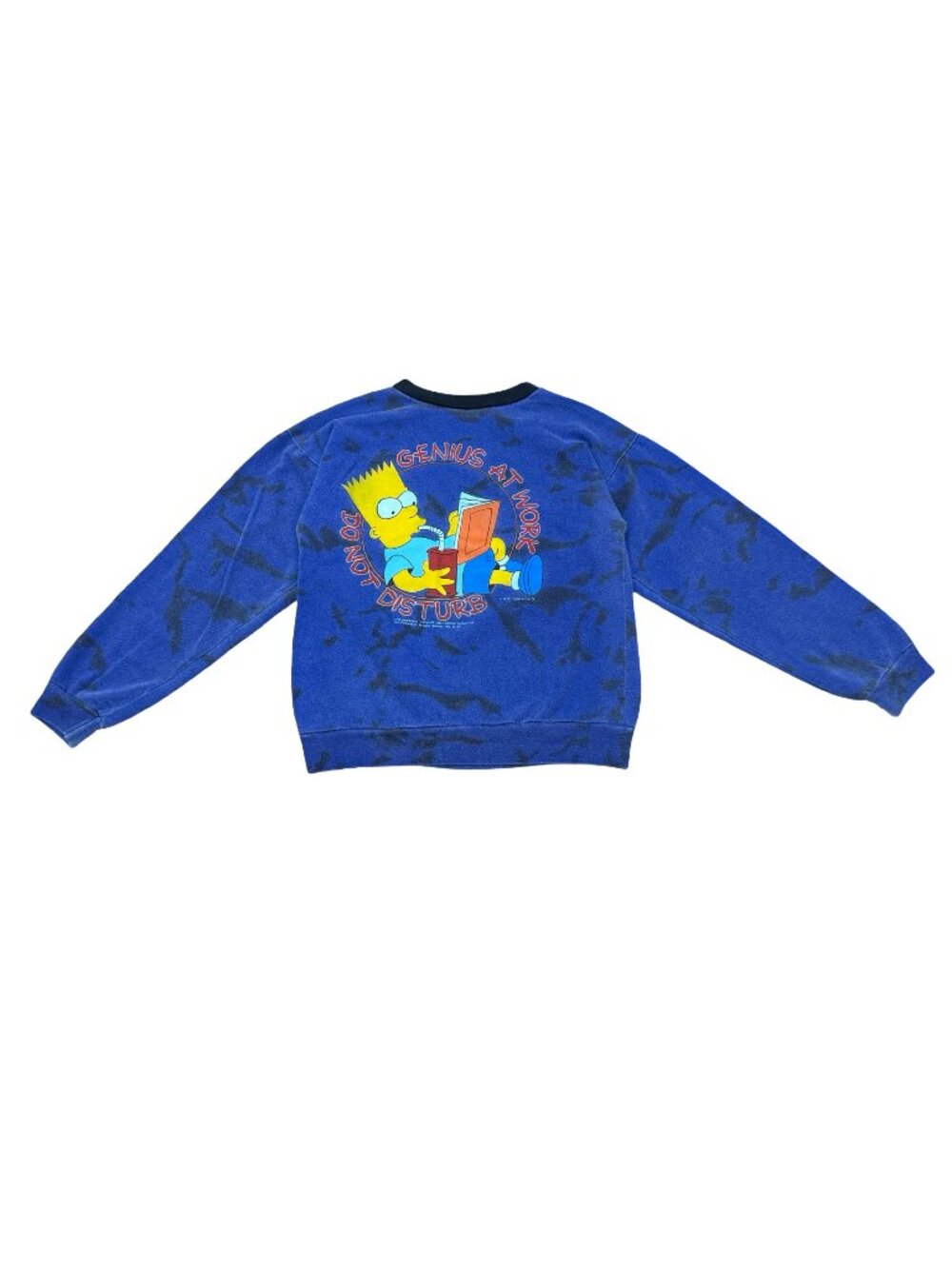 Vintage 1990 Bart Simpson "Genius At Work Do Not Disturb" Sweatshirt Made in USA